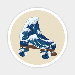 The Great Wave Skate Magnet